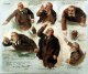 Caricature de Jean Jaurès sur les bancs de l'Assemblée Nationale